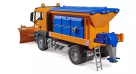 bruder sniego - BRUDER MAN TGS sniego valytuvas su stumdytuvu, 03785 - 2 nuotrauka