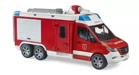 mercedes sprinter - BRUDER MB Sprinter gaisrinė mašina, 02680, raudona (Red) - 4 nuotrauka