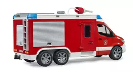 mercedes sprinter - BRUDER MB Sprinter gaisrinė mašina, 02680, raudona (Red) - 5 nuotrauka