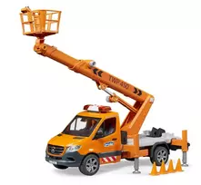 bruder mb sprinter - BRUDER Mercedes Benz Sprinter su darbo platforma ir šviesos bei garso moduliu, 02679 - 3 nuotrauka
