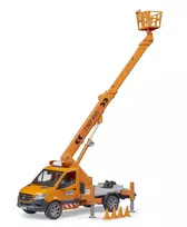 bruder mb sprinter - BRUDER Mercedes Benz Sprinter su darbo platforma ir šviesos bei garso moduliu, 02679 - 4 nuotrauka