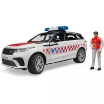 greitoji pagalba - BRUDER Range Rover Velar greitosios pagalbos automobilis su vairuotoju, balta (White) 1:16 - 4 nuotrauka