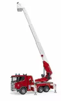 vandens siurblys - Bruder Scania Super Fire Engine 560R, balta/raudona - 4 nuotrauka