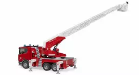 vandens siurblys - Bruder Scania Super Fire Engine 560R, balta/raudona - 5 nuotrauka