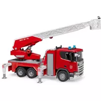 vandens siurblys - Bruder Scania Super Fire Engine 560R, balta/raudona - 8 nuotrauka