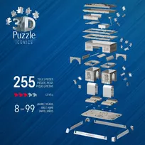 3d puzzle - Ravensburger Iconics Arc De Triomphe Paris, 216 det. - 6 nuotrauka