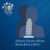 ravensburger 3d puzzle - Ravensburger Iconics Leaning Tower Of Pisa, 216 det. - 5 nuotrauka