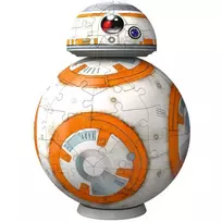3d puzzle - Ravensburger 3D Puzzleball Star Wars BB-8, 99 det. - 5 nuotrauka