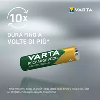 elementos - Varta Rechargeable Batteries AAA 4x 1000mAh - 3 nuotrauka