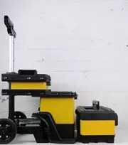 irankiu deze stanley - Stanley 1-95-621 įrankių dėžė Juoda, Geltona - 2 nuotrauka