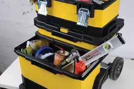 irankiu deze stanley - Stanley 1-95-621 įrankių dėžė Juoda, Geltona - 3 nuotrauka