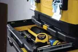 irankiu deze stanley - Stanley 1-95-621 įrankių dėžė Juoda, Geltona - 5 nuotrauka