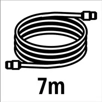 laistymo vandens zarnos - Einhell Siurbimo žarna 7 m plastikinė - 2 nuotrauka