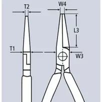 knipex pliers - Replės ilgomis žiaunomis KNIPEX 2871 - 2 nuotrauka