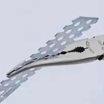 lenktos reples - Replės ilgomis lenktomis žiaunomis KNIPEX 2881 - 2 nuotrauka