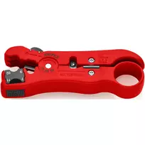 koaksialinis kabelis - Nužievinimo įrankis koaksialiniams kabeliams Knipex 16 60 06 - 5 nuotrauka