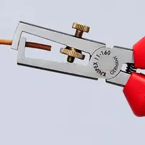 laidu izoliacijos reples - Laidų nuizoliavimo replės KNIPEX 1102 - 2 nuotrauka