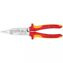 reples knipex elektrikui - Knipex replės elektros instaliacijai 6in1 200mm 1000V VDE (13 86 200) - 3 nuotrauka