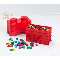 l lego - Daiktadėžė LEGO® Storage Brick 2, 2.6 l, raudona, 125 x 250 x 180 mm - 4 nuotrauka
