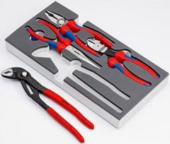 knipex pliers - KNIPEX Plokščių replių komplektas 00 20 01 V15, 4 vnt. - 3 nuotrauka