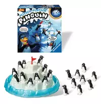 plastikinis stalas - Stalo žaidimas Ravensburger Plitsch Platsch Penguins 21325, EN - 8 nuotrauka
