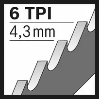 tiesinis pjuklas gelezte senukai - Pjūkleliai tiesiniam pjūklui Bosch S 611 DF; 5 vnt. - 3 nuotrauka
