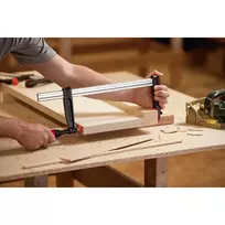 spaustuva medienos - Spaustuvas Bessey TPN16BE, 560 kg, plienas/medis/ketus, 160 mm x 80 mm - 3 nuotrauka