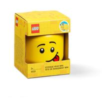 lego mini - Daiktadėžė LEGO Storage Head XS Silly, geltona, 105 x 105 x 115 mm - 2 nuotrauka
