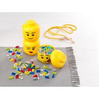 lego mini - Daiktadėžė LEGO Storage Head XS Silly, geltona, 105 x 105 x 115 mm - 5 nuotrauka