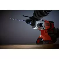 senukai akumuliatoriai - Perforatorius Black & Decker BCD900B-XJ; 1,2 J; SDS-plus; 18 V (be akumuliatoriaus ir pakrovėjo) - 4 nuotrauka