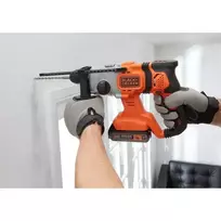 senukai akumuliatoriai - Perforatorius Black & Decker BCD900B-XJ; 1,2 J; SDS-plus; 18 V (be akumuliatoriaus ir pakrovėjo) - 8 nuotrauka