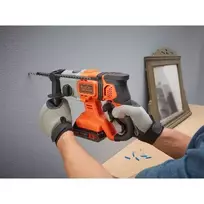 senukai akumuliatoriai - Perforatorius Black & Decker BCD900B-XJ; 1,2 J; SDS-plus; 18 V (be akumuliatoriaus ir pakrovėjo) - 9 nuotrauka