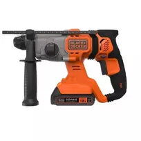 black decker 18v - Akumuliatorinis perforatorius SDS Black&Decker BCD900E2K - 2 nuotrauka