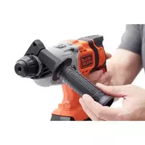 black decker 18v - Akumuliatorinis perforatorius SDS Black&Decker BCD900E2K - 6 nuotrauka