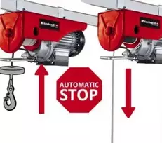 elektrinis keltuvas 500 kg - Elektrinis pakėlėjas Einhell TC-EH 250, 12 m Ø 3 mm lynas - 8 nuotrauka