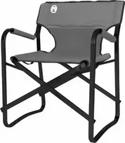 kemp kedes - Sulankstoma turistinė kėdė Coleman Steel Deck Chair, juoda/pilka - 2 nuotrauka