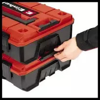 einhell 4.0 - Einhell Einhell sistemos dėklas E-Case SF įsk. skirstytuvai, įrankių dėžė (juodas/raudona, su pertvaromis) - 7 nuotrauka