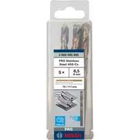 bosch hss co - Grąžtas metalui Bosch HSS-Co; DIN 338; 8,5x117 mm; 5 vnt. - 4 nuotrauka