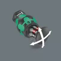 wera kraftform kompakt - Atsuktuvo rankena su 6 antgaliais Kraftform Kompakt Stubby Magazine 2, 1 vnt. - 5 nuotrauka