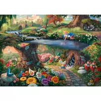 alisa stebuklu salyje - Schmidt Spiele Thomas Kinkade: Disney, Alice in Wonderland 1000 det. - 2 nuotrauka