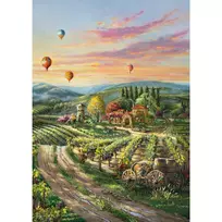 puzzle deliones 1000 - Schmidt Spiele Thomas Kinkade Studios: Peaceful Valley Vineyard 73669, 69.3 x 49.3 cm, 1000 det. - 2 nuotrauka