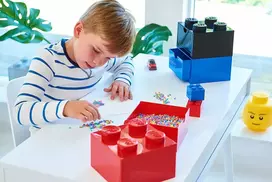lego daiktadeze - Daiktadėžė LEGO DESK, baltos sp., 15,8 x 15,8 x 11,3 cm, 290 ml - 6 nuotrauka