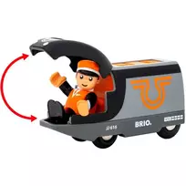 gelezinkeliams - Brio World keleivinis traukinys, 36047, Oranžinis-juodas (Orange-black) - 3 nuotrauka
