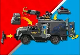 all terrai - 71144 PLAYMOBIL® City Action, Specialaus padalinio visureigis - 9 nuotrauka
