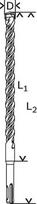 graztai betonui 1000 mm - SDS-plus-5 grąžtas (S4L) Bosch 25 x 950 x 1000 mm - 3 nuotrauka