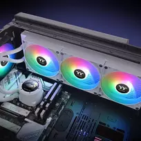 cpu whit cooler - Thermaltake TH420 V2 Ultra ARGB Sync Snow (White) - 2 nuotrauka