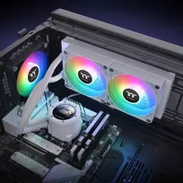 liquid cooler - Thermaltake TH240 V2 Ultra ARGB Sync All-In-One Liquid Cooler Snow Edition White - 6 nuotrauka