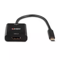usb c laidas 4k - Lindy 43269 USB-C į DisplayPort 4K 144Hz adapteris Juodas (Black) - 5 nuotrauka