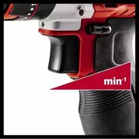 cordless drill - Einhell TE-CD 12/1 Li-i, Raudonas (Red) - 3 nuotrauka