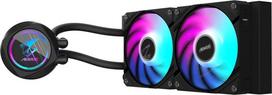 liquid cpu cooler - GIGABYTE AORUS WATERFORCE II 240 Juodas (Black) - 6 nuotrauka